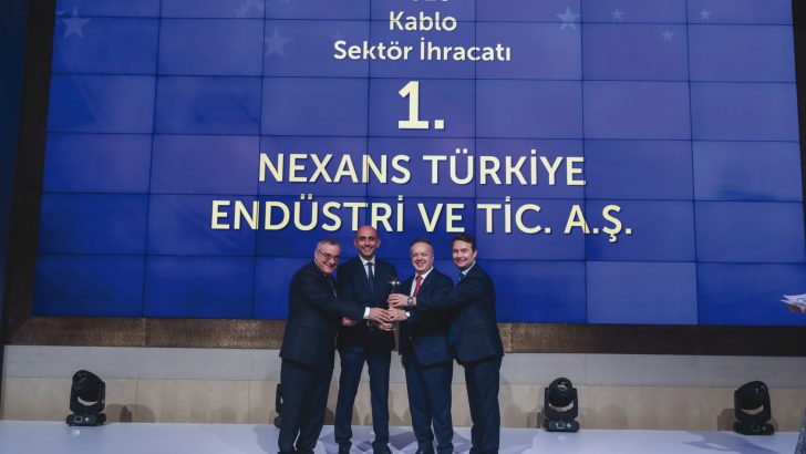 NEXANS TURKEY HAS BEEN AWARDED AS THE “EXPORT CHAMPION CABLE MANUFACTURER” ONCE AGAIN