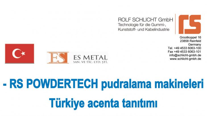 ROLF SCHLICHT GmbH – RS POWDERTECH powder coating machines Introduction of our agent in Turkey